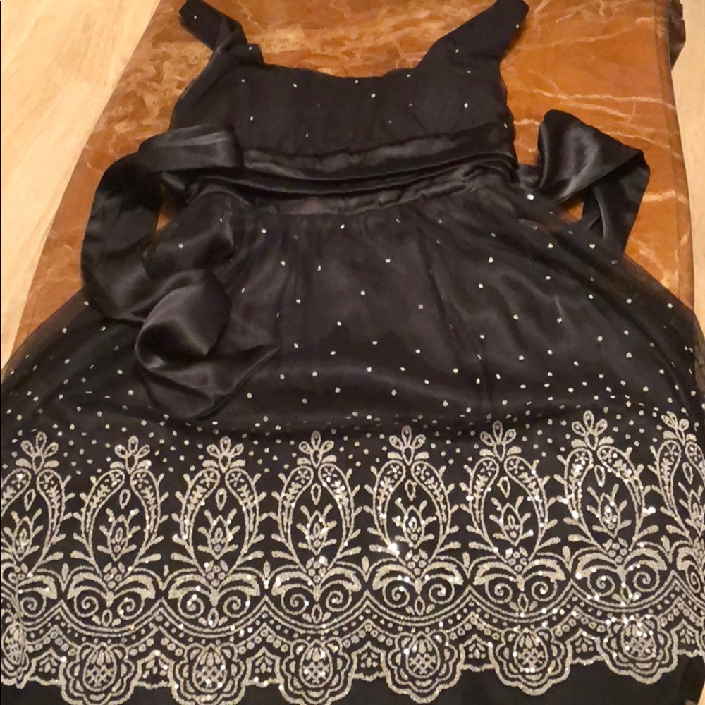 Black and white dressy dress